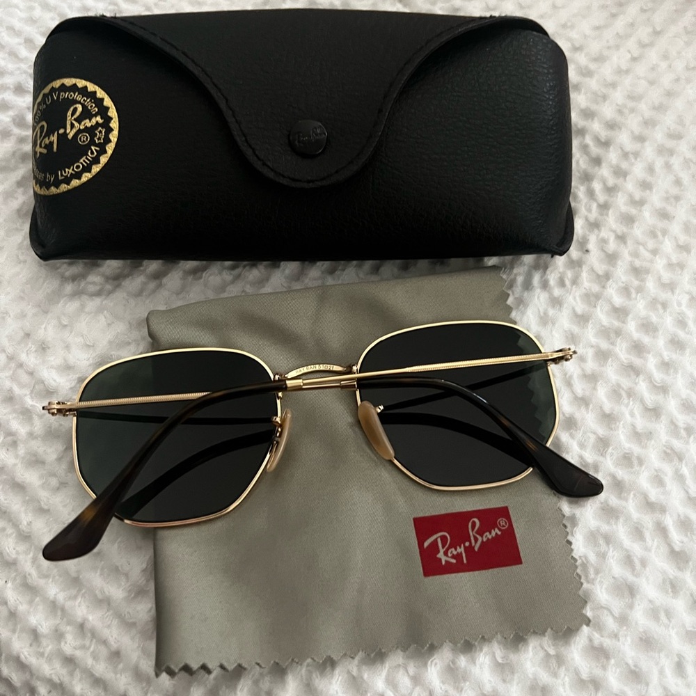 Ray Ban Hexagonal Sunglasses - Picture 2 of 5